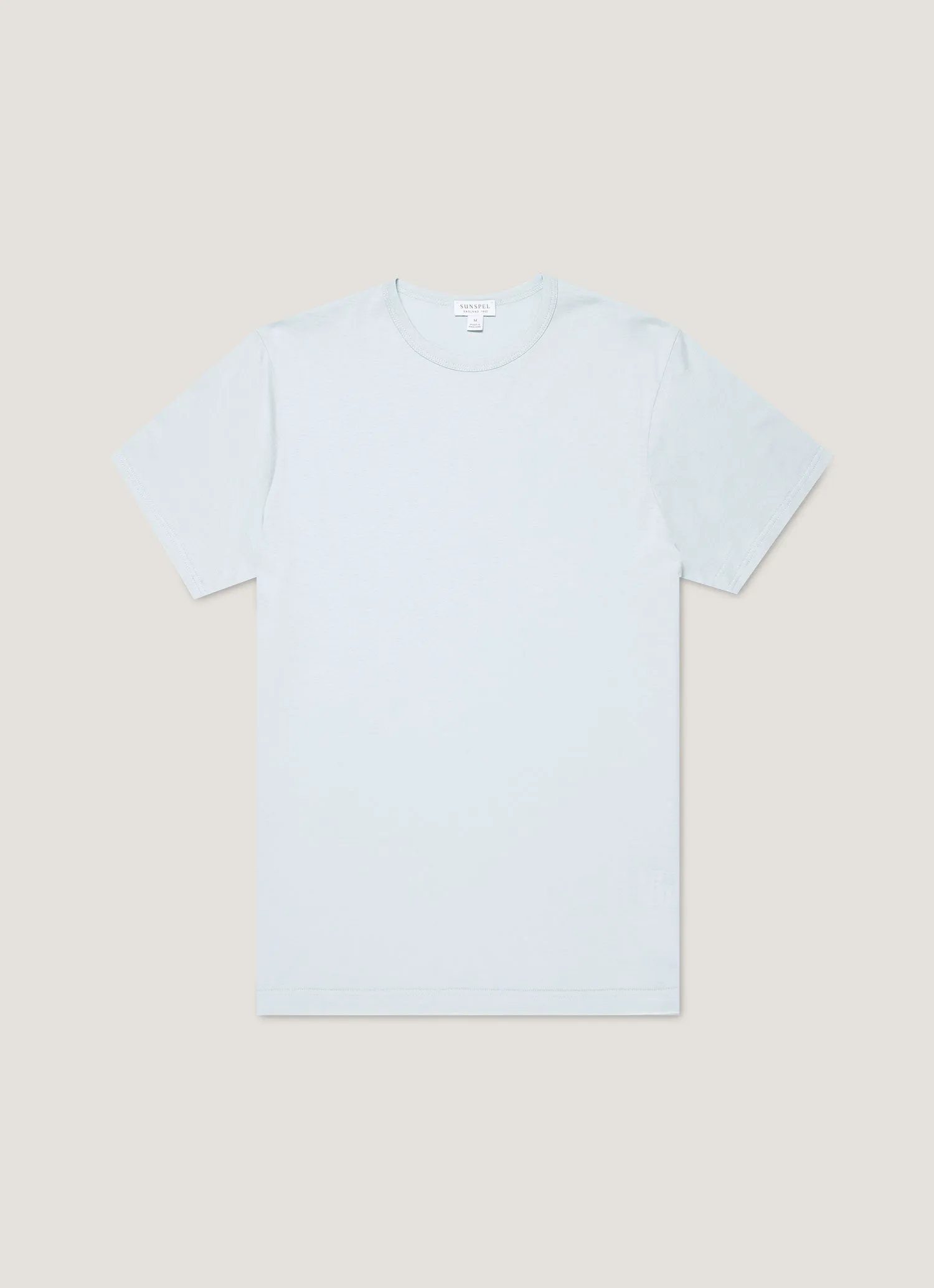 Men's Classic T-shirt in Frost Blue sold by Sunspel