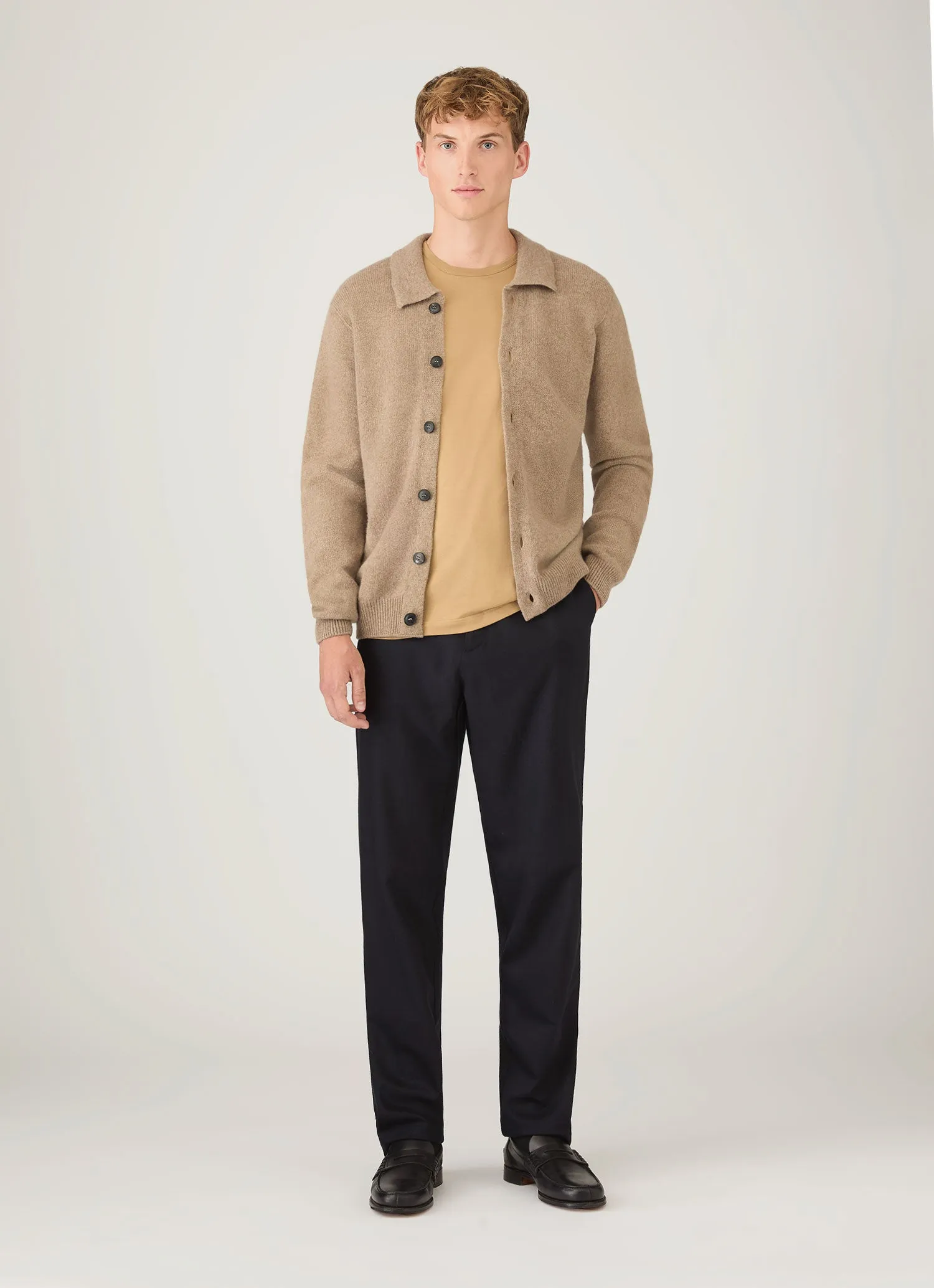 Men's Classic T-shirt in Tan sold by Sunspel product image thumbnail 3