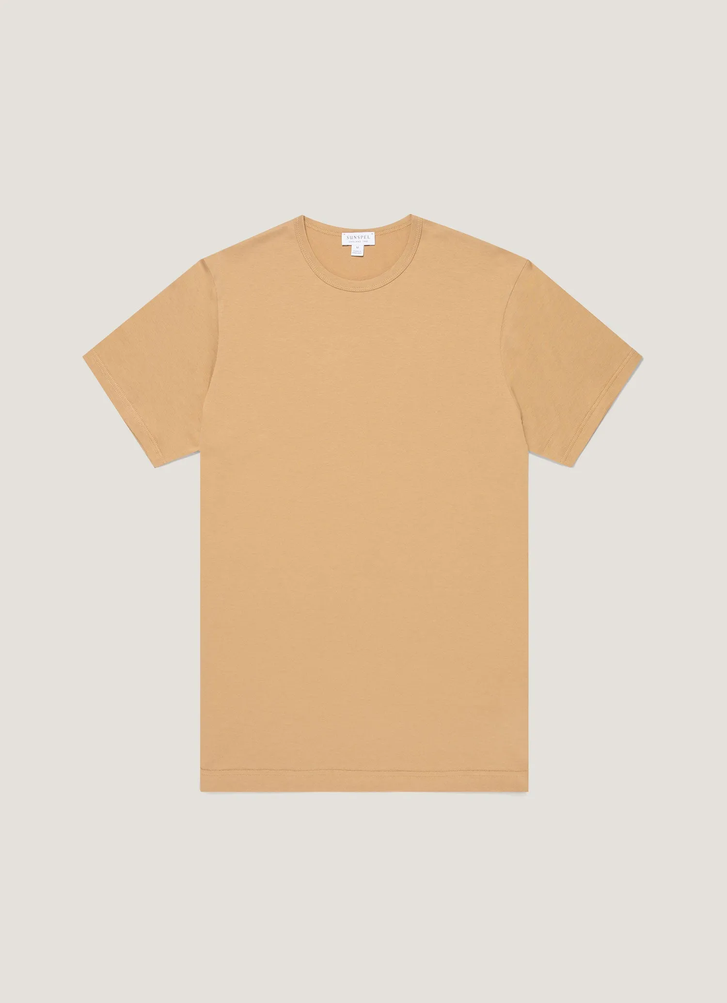 Men's Classic T-shirt in Tan sold by Sunspel