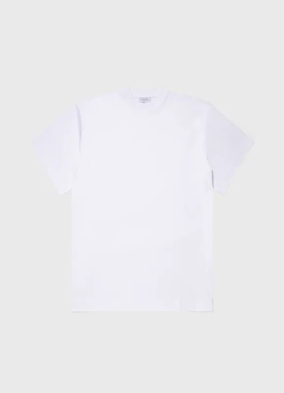 Men's Sunspel x Ron Herman T-shirt in White sold by Sunspel