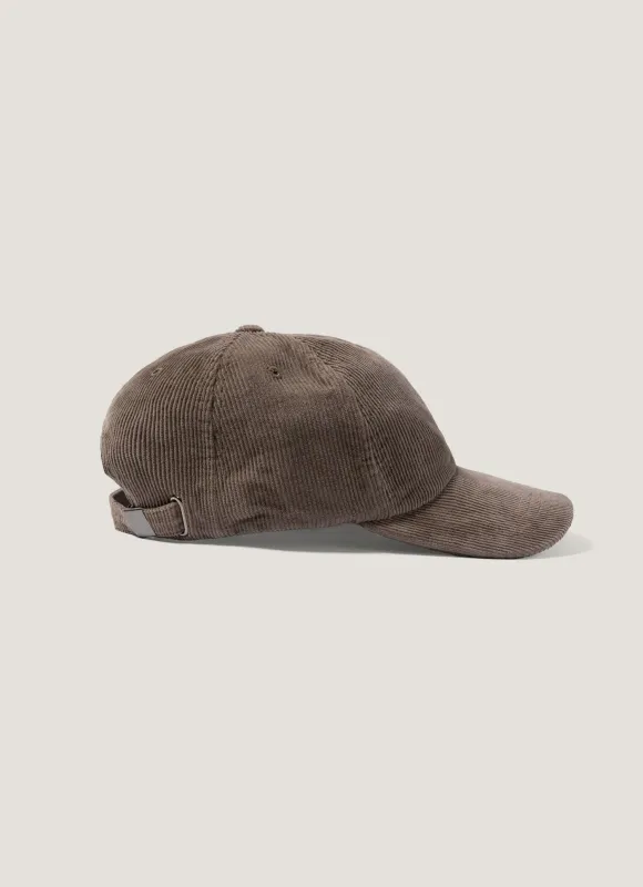 Men's Corduroy Cap in Bark sold by Sunspel