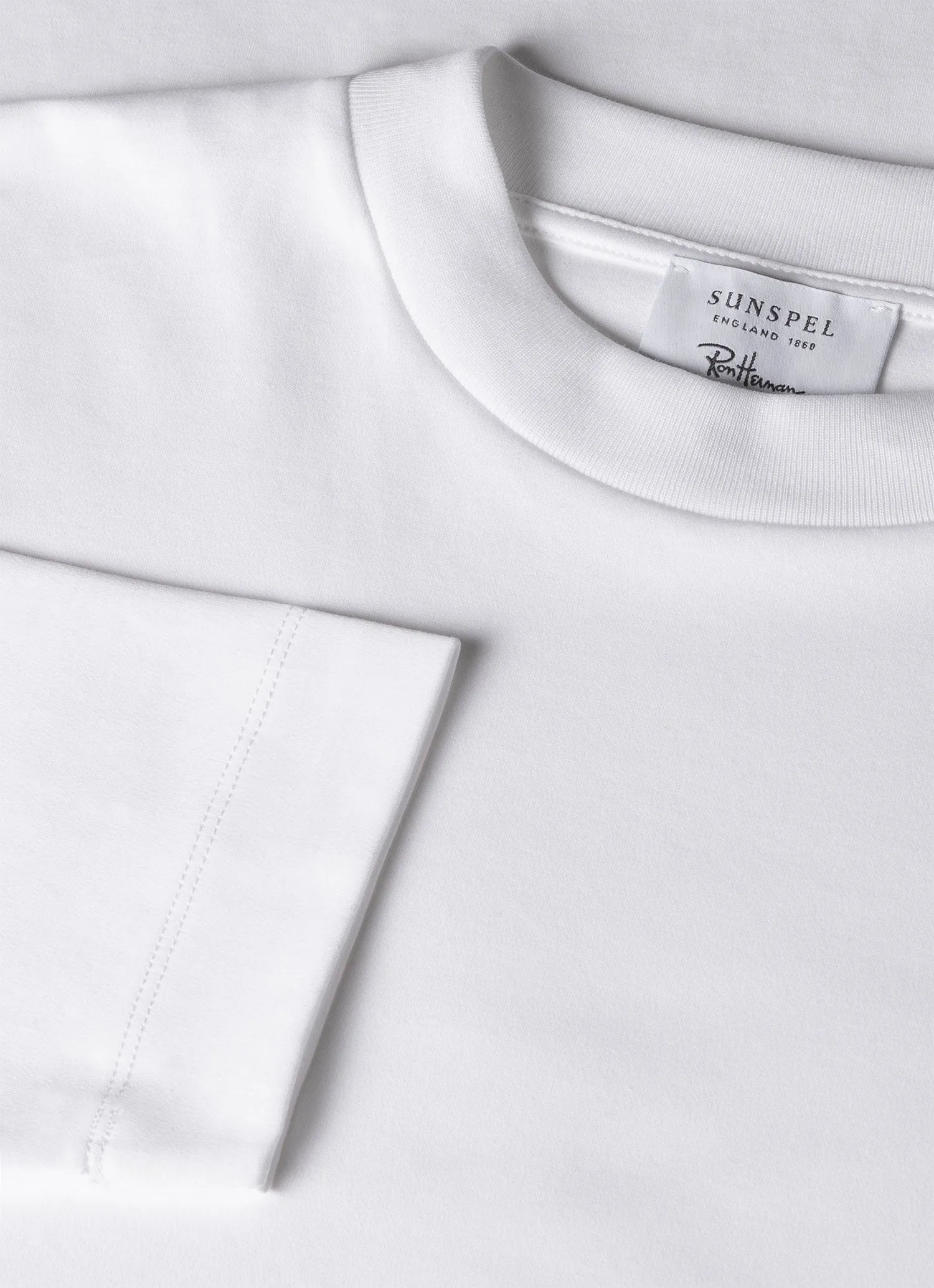 Men's Sunspel x Ron Herman Long Sleeve T-shirt in White sold by Sunspel product image thumbnail 2