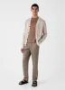 Men's Linen Drawstring Trouser in Dark Sand sold by Sunspel