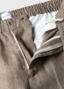 Men's Linen Drawstring Trouser in Dark Sand sold by Sunspel