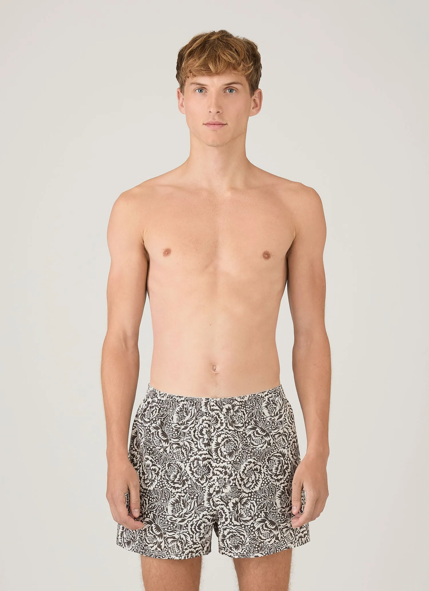 Men's Classic Boxer Short in Liberty Fabric in Cedar Rose Floral sold by Sunspel product image thumbnail 2