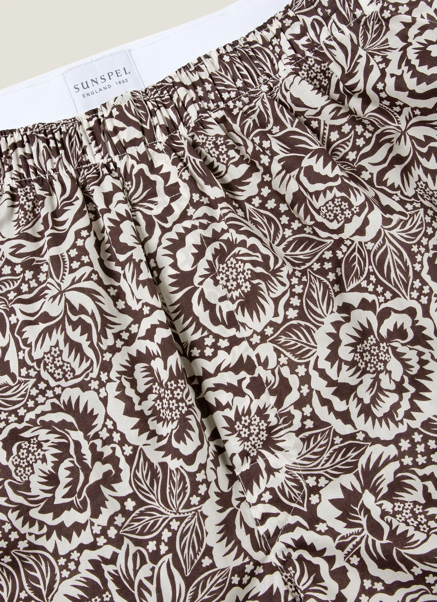 Men's Classic Boxer Short in Liberty Fabric in Cedar Rose Floral sold by Sunspel product image thumbnail 4