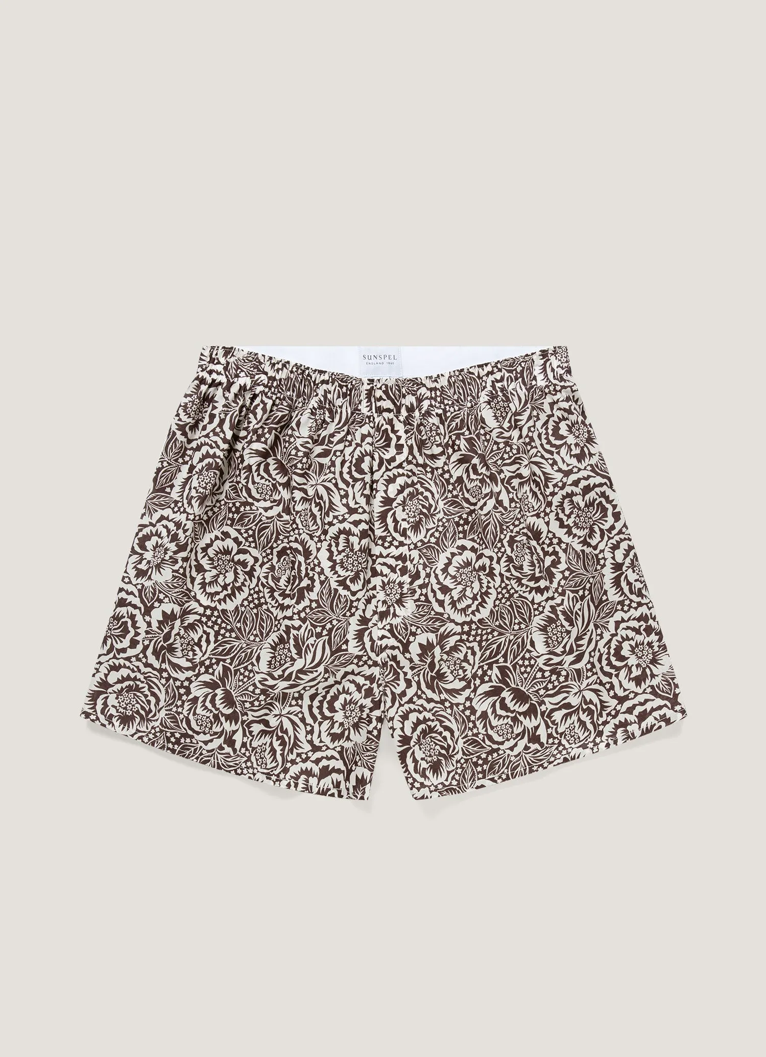 Men's Classic Boxer Short in Liberty Fabric in Cedar Rose Floral sold by Sunspel