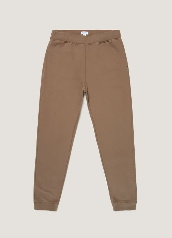 Men's Loopback Sweatpants in Dark Cedar sold by Sunspel
