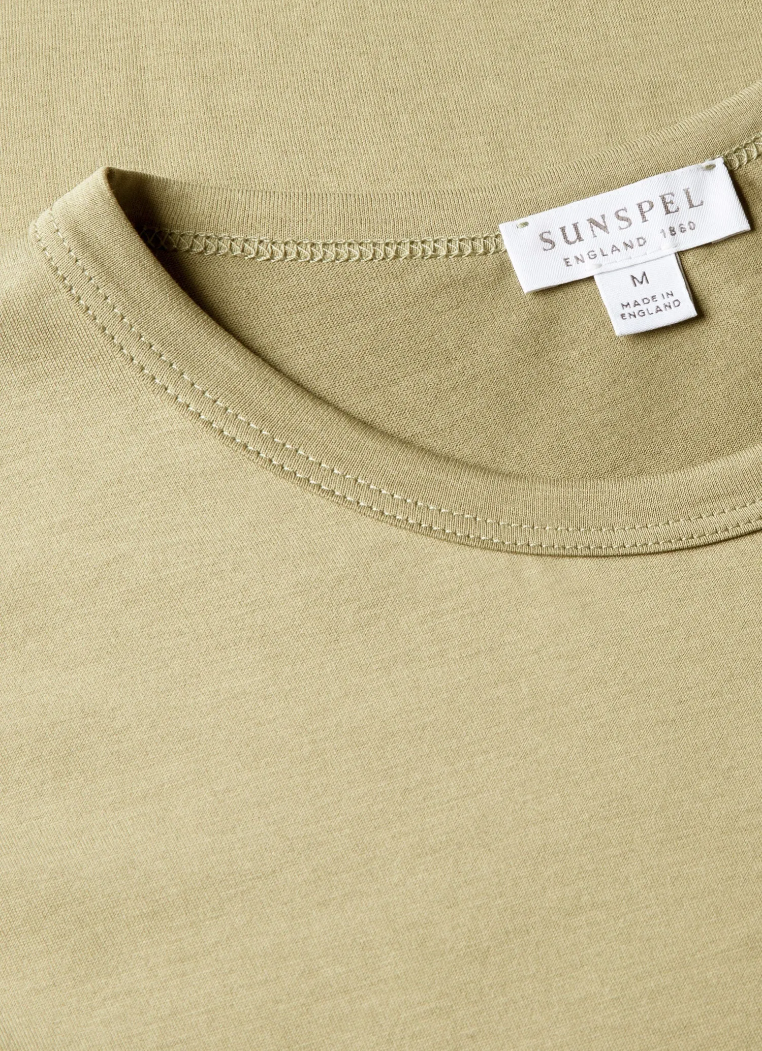 Men's Classic T-shirt in Pistachio sold by Sunspel product image thumbnail 4