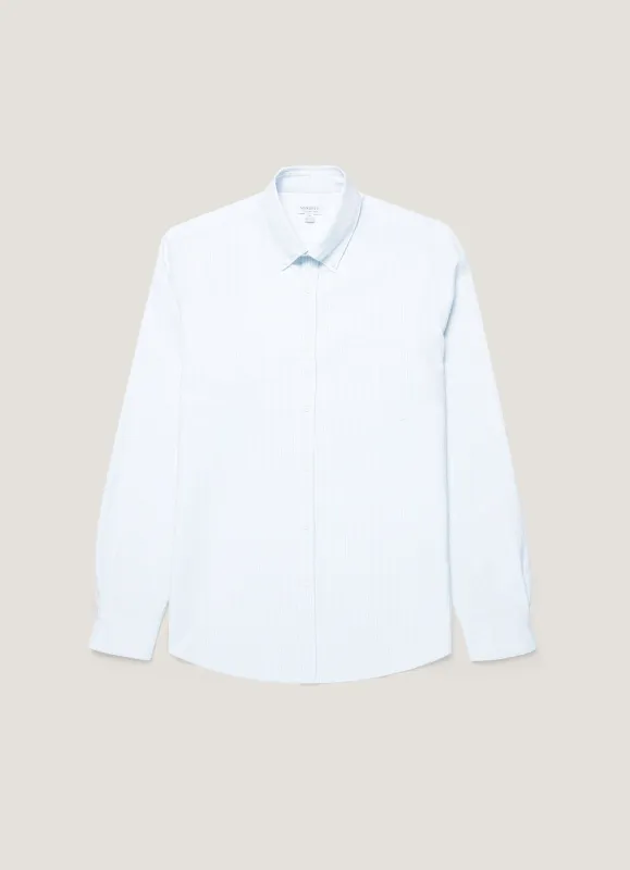 Men's Button Down Oxford Shirt in Light Blue/White sold by Sunspel