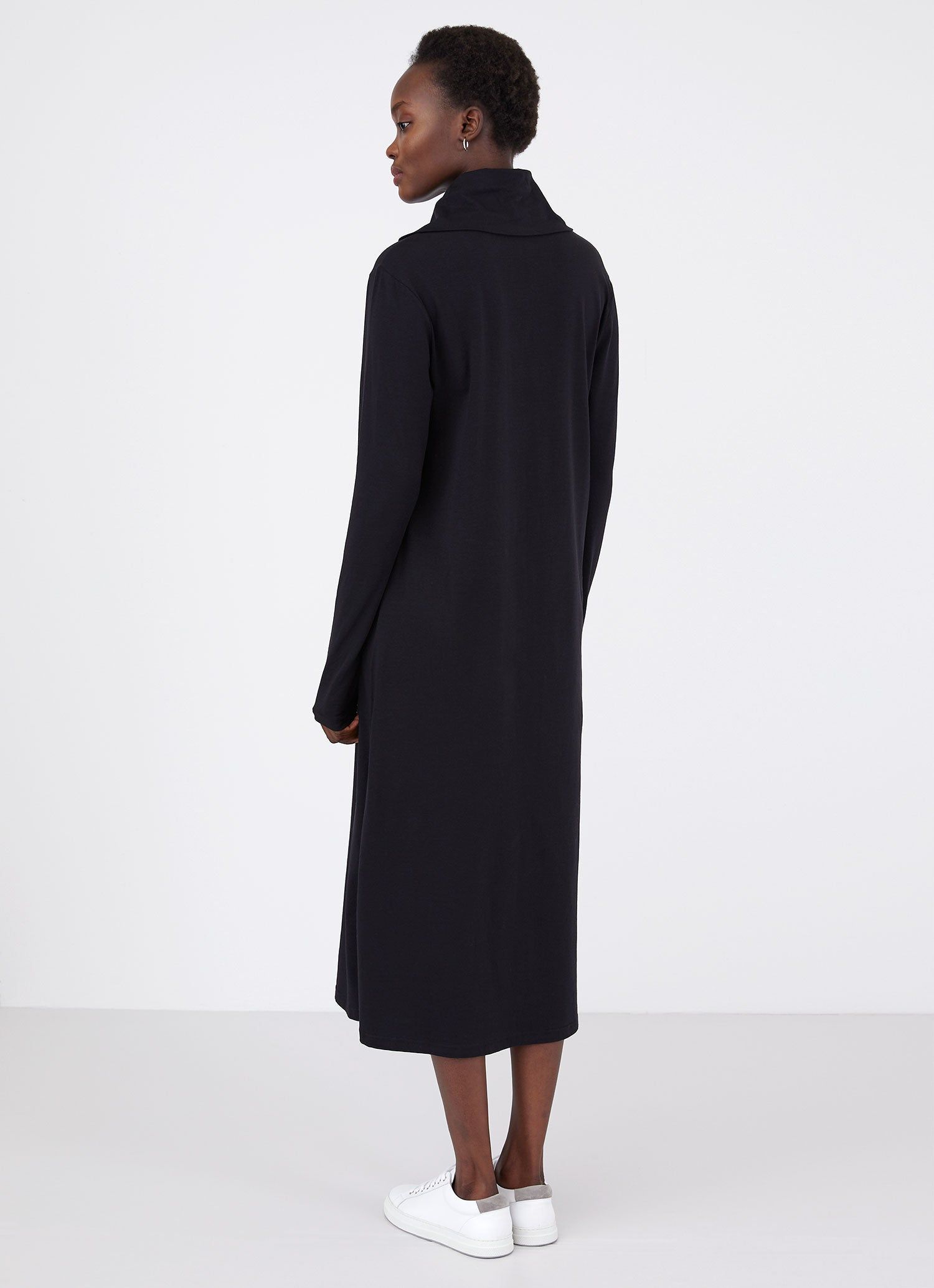 Women's Sunspel x Studio Nicholson Jersey Dress in Black sold by Sunspel product image thumbnail 2