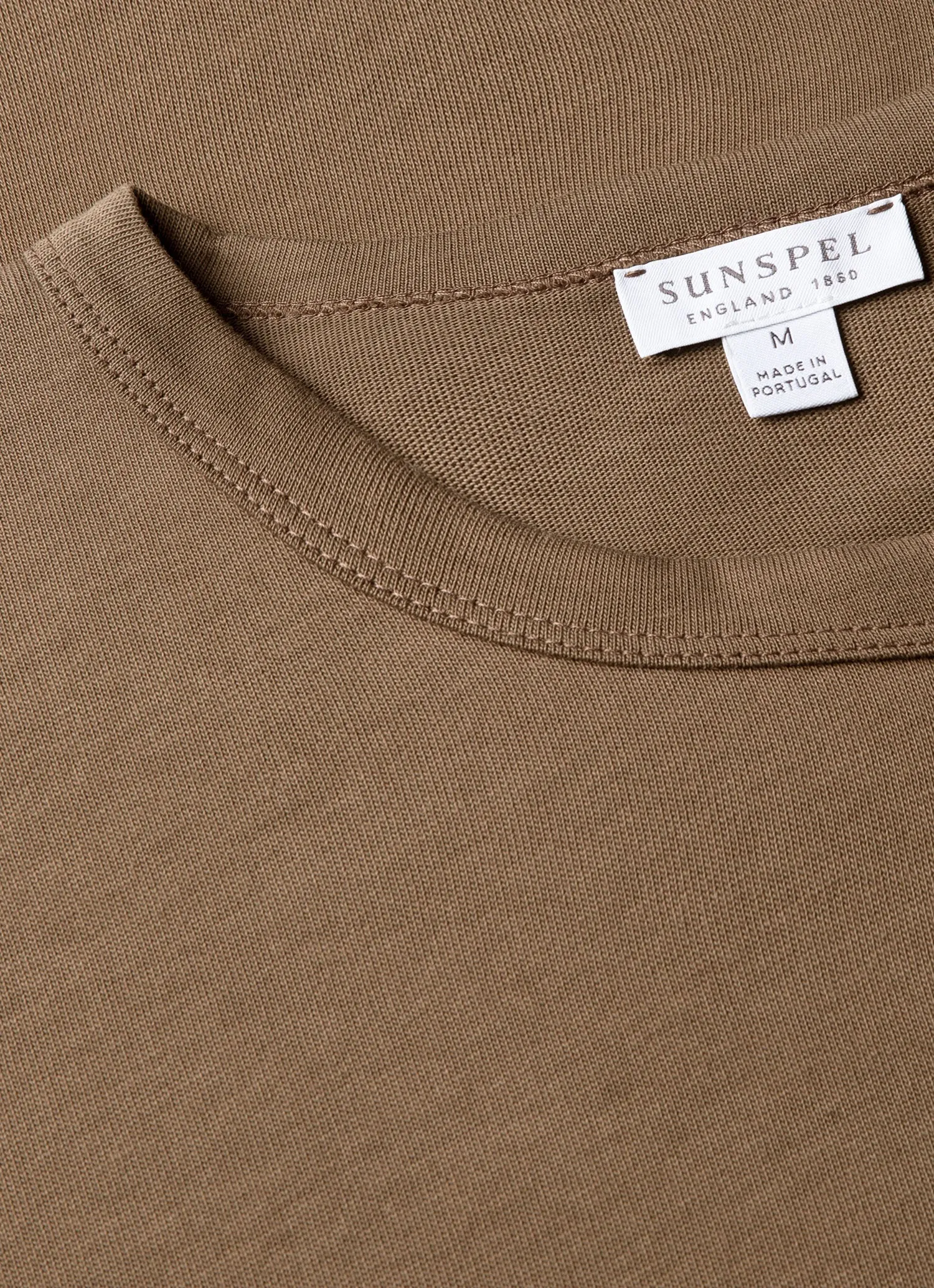 Men's Heavyweight Jersey T-shirt in Dark Cedar sold by Sunspel product image thumbnail 4