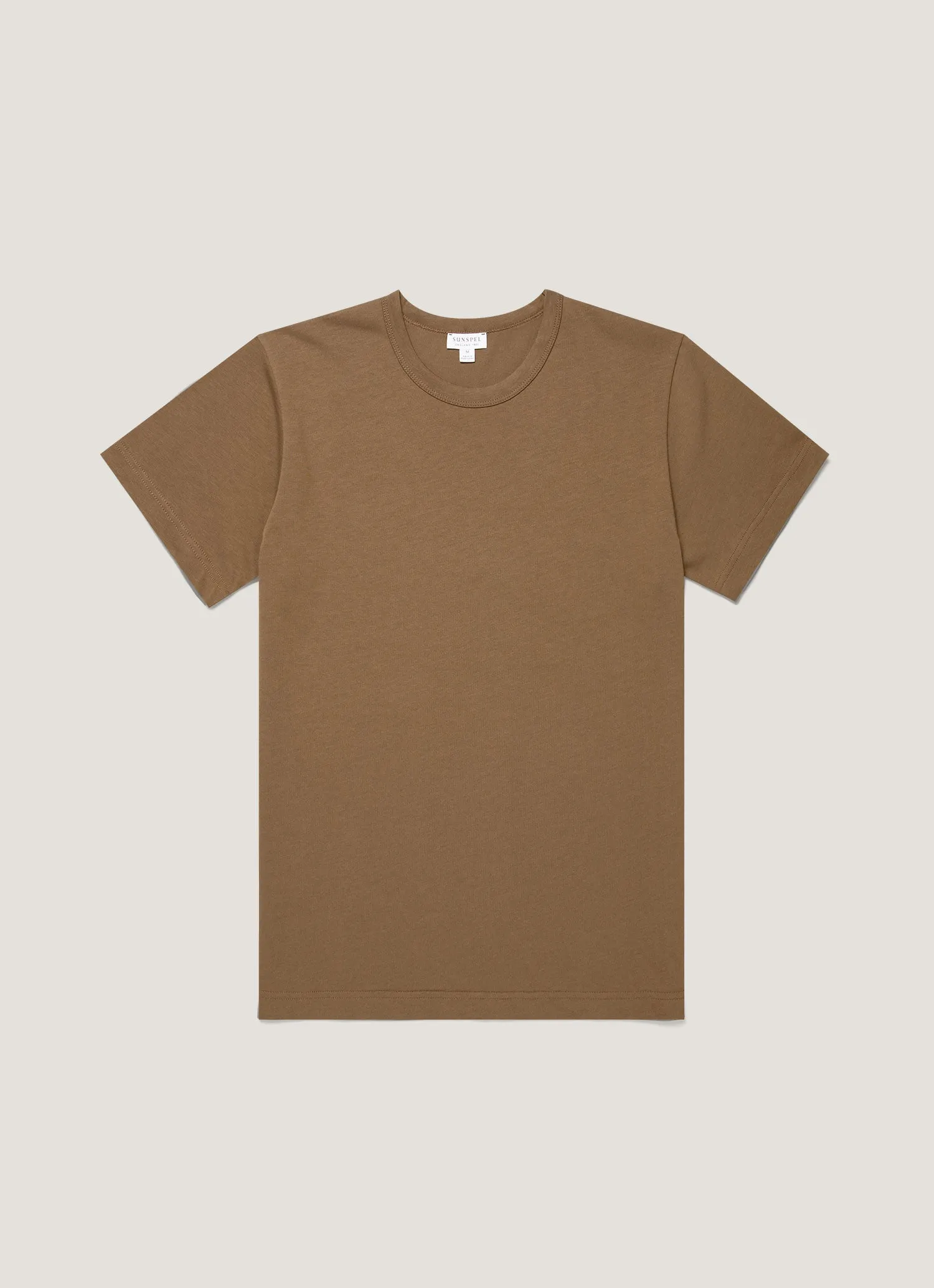 Men's Heavyweight Jersey T-shirt in Dark Cedar sold by Sunspel