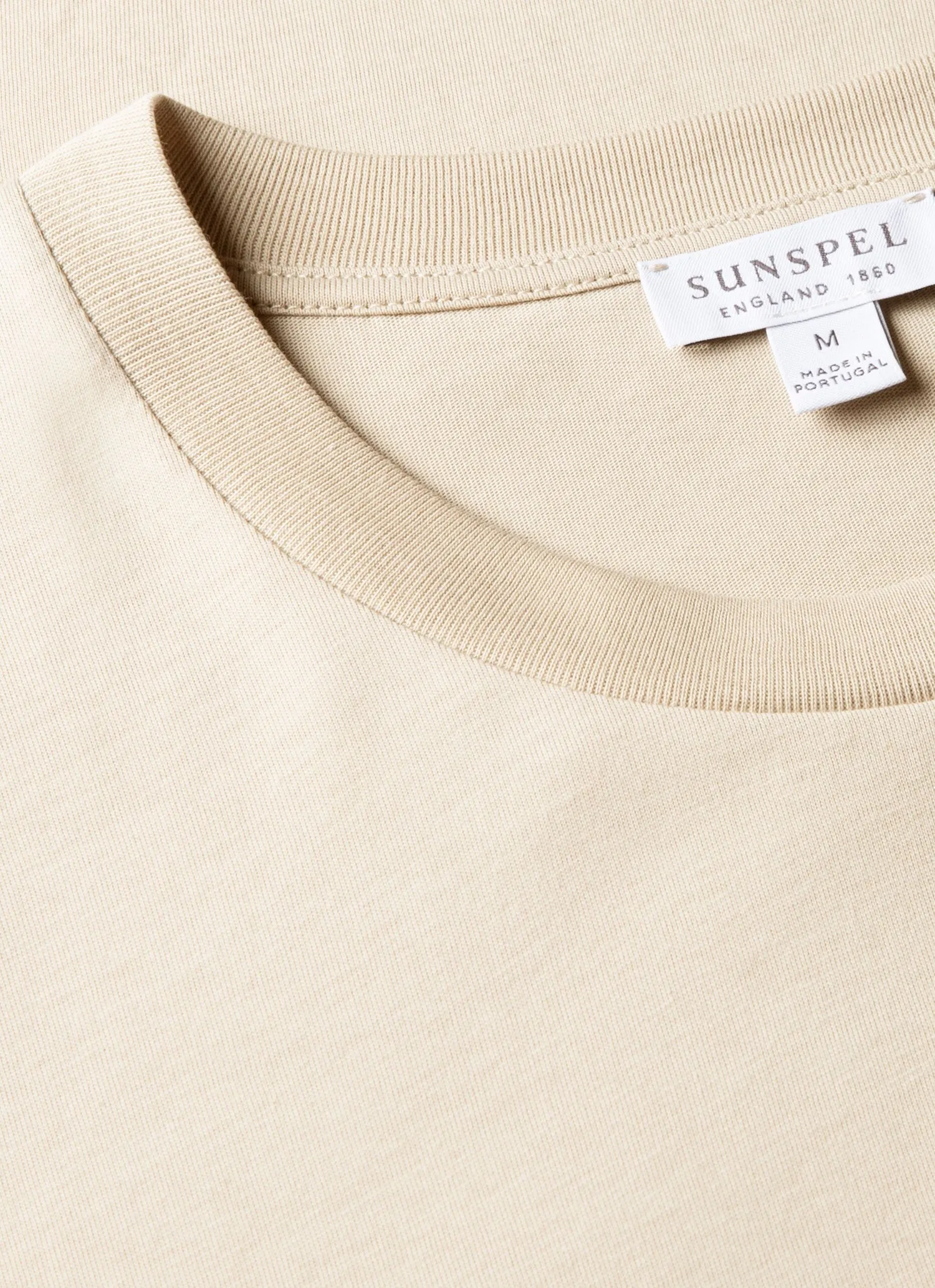 Men's Riviera Midweight T-shirt in Hazelwood sold by Sunspel product image thumbnail 4