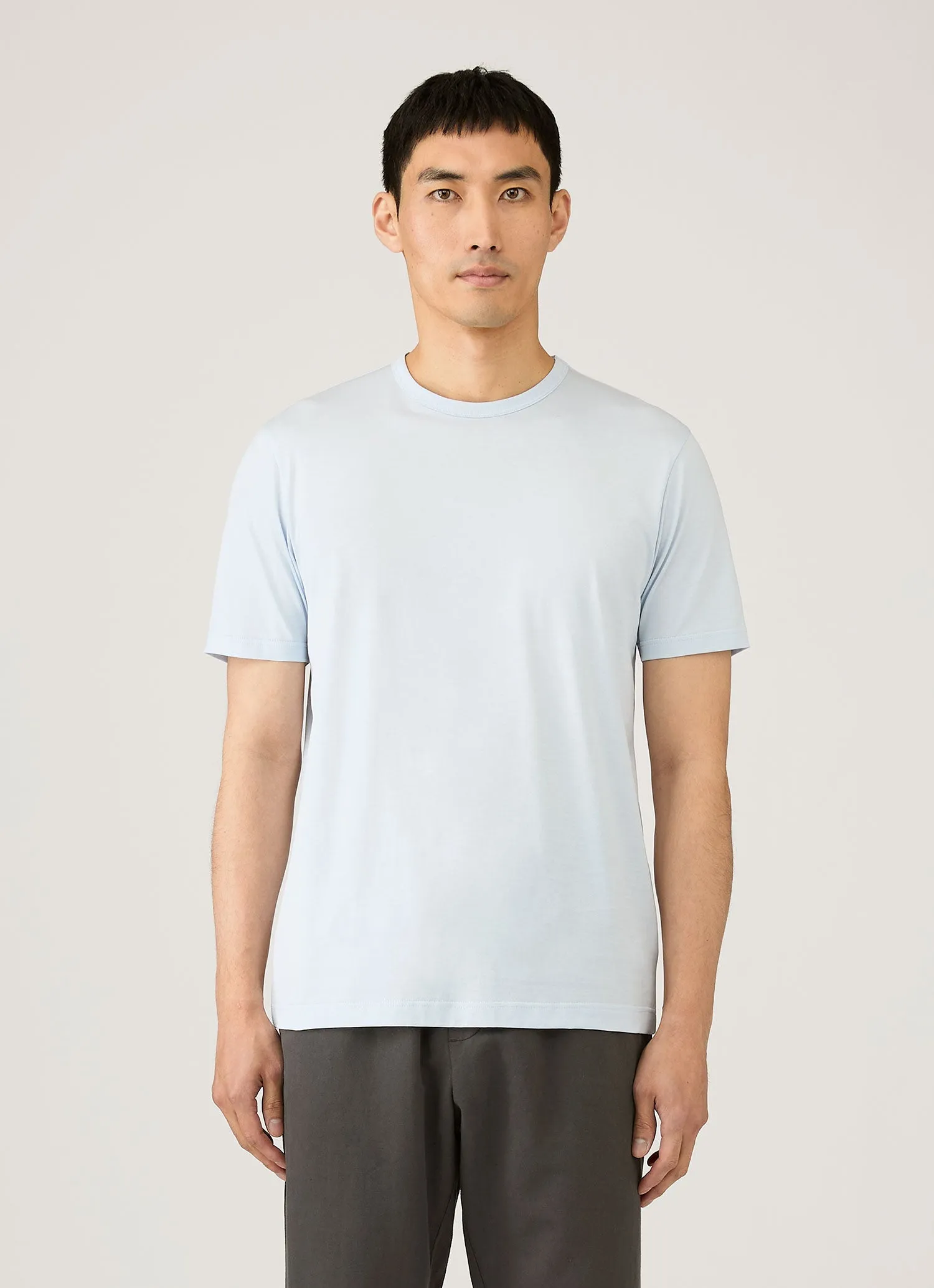 Men's Classic T-shirt in Pastel Blue sold by Sunspel product image thumbnail 2