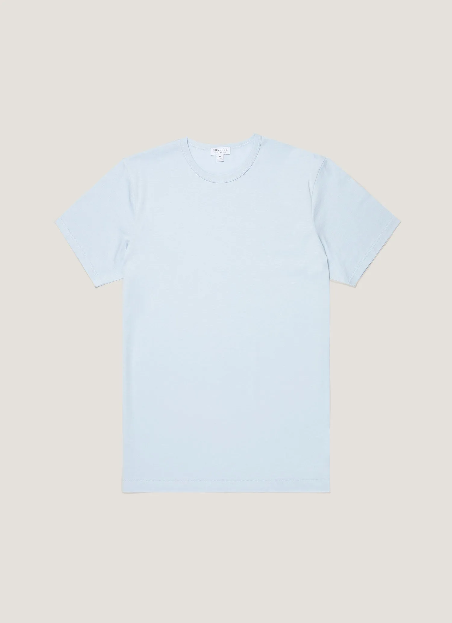 Men's Classic T-shirt in Pastel Blue sold by Sunspel