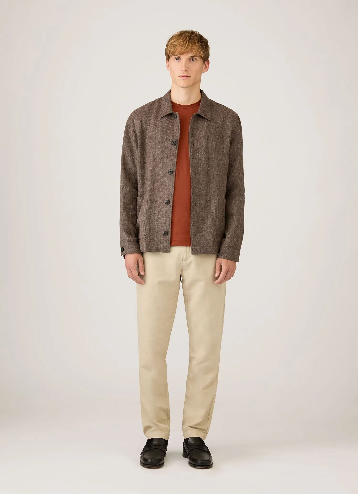 Men's Classic T-shirt in Rust sold by Sunspel product image thumbnail 3