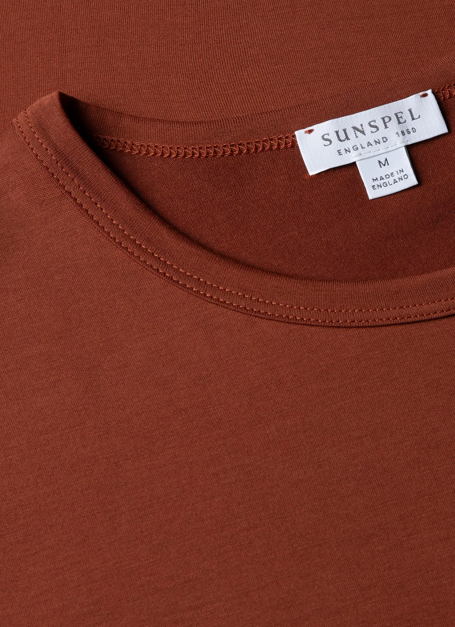 Men's Classic T-shirt in Rust sold by Sunspel product image thumbnail 4