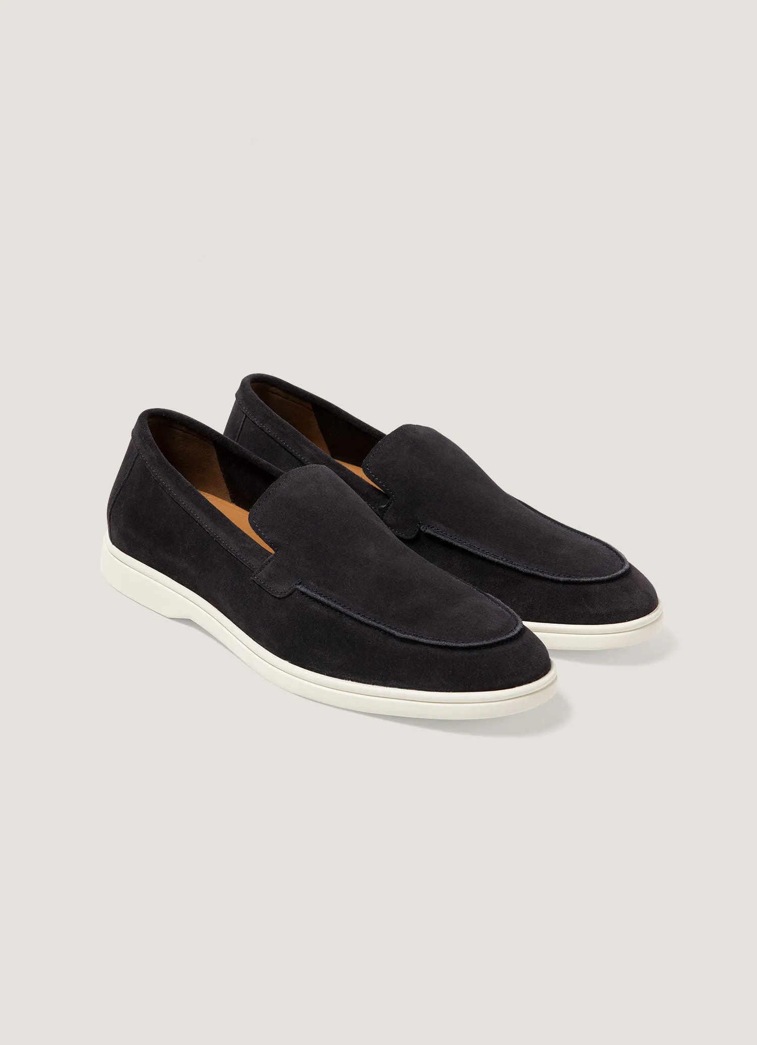 Men's Suede Loafer in Navy sold by Sunspel product image thumbnail 2