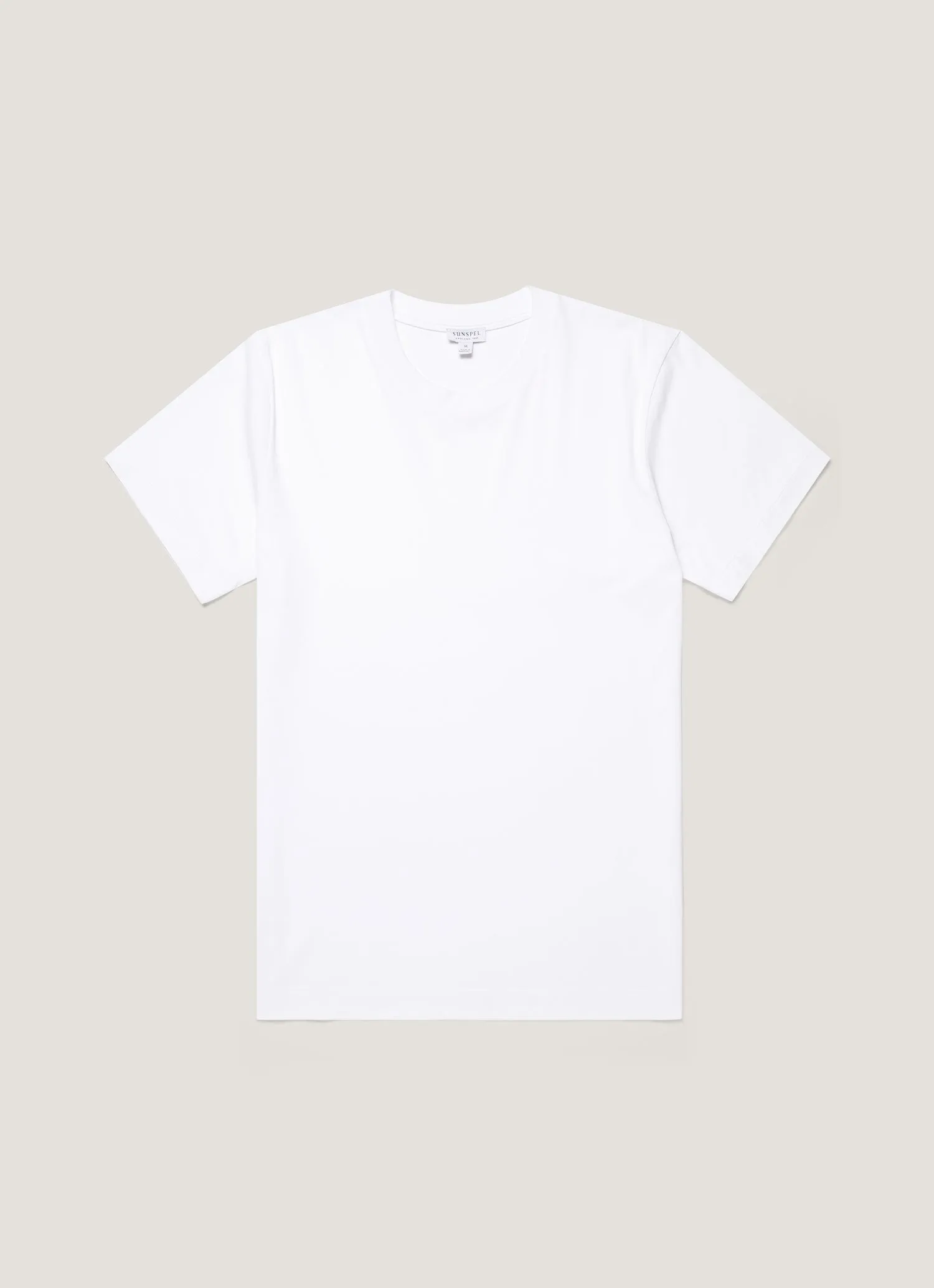 Men's Silk Cotton Cashmere T-shirt in White sold by Sunspel