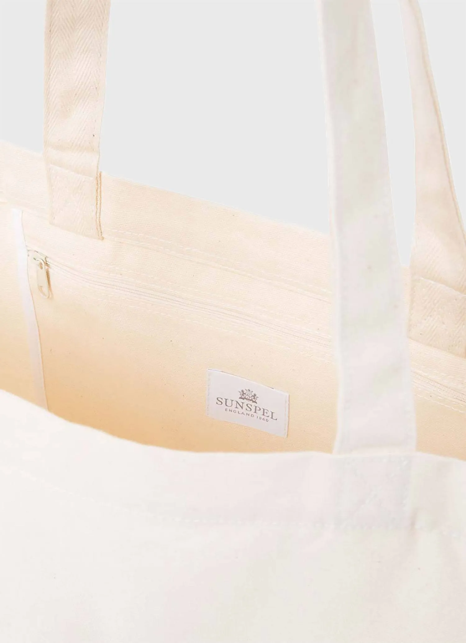 Printed Tote Bag in Ecru sold by Sunspel product image thumbnail 2