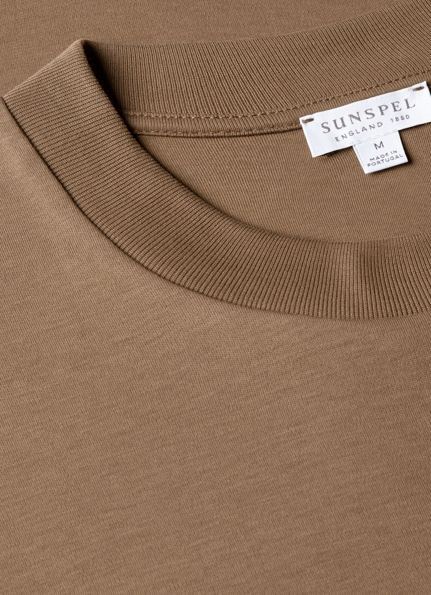 Men's Relaxed Fit Heavyweight T-shirt in Dark Cedar sold by Sunspel product image thumbnail 4