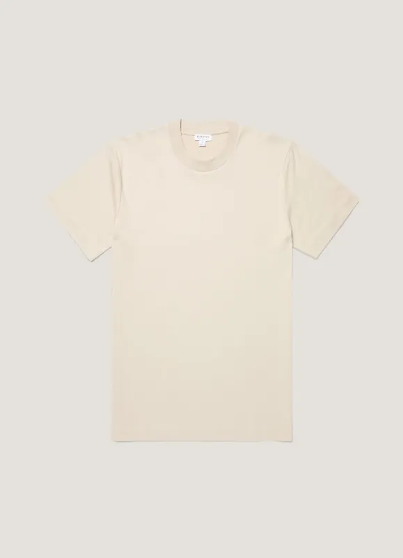 Men's Relaxed Fit Heavyweight T-shirt in Hazelwood sold by Sunspel