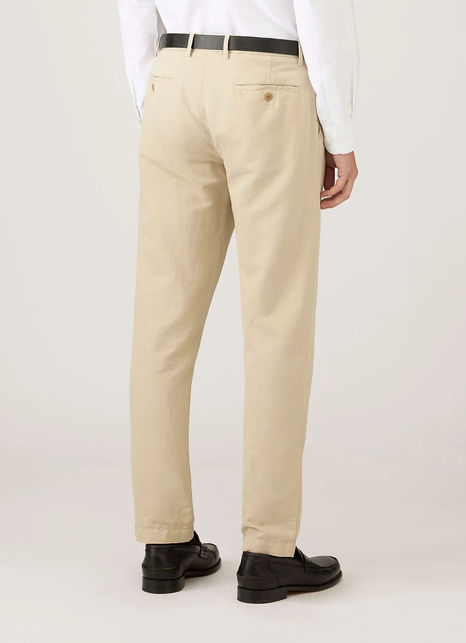 Men's Cotton Linen Trouser in Hazelwood sold by Sunspel product image thumbnail 5
