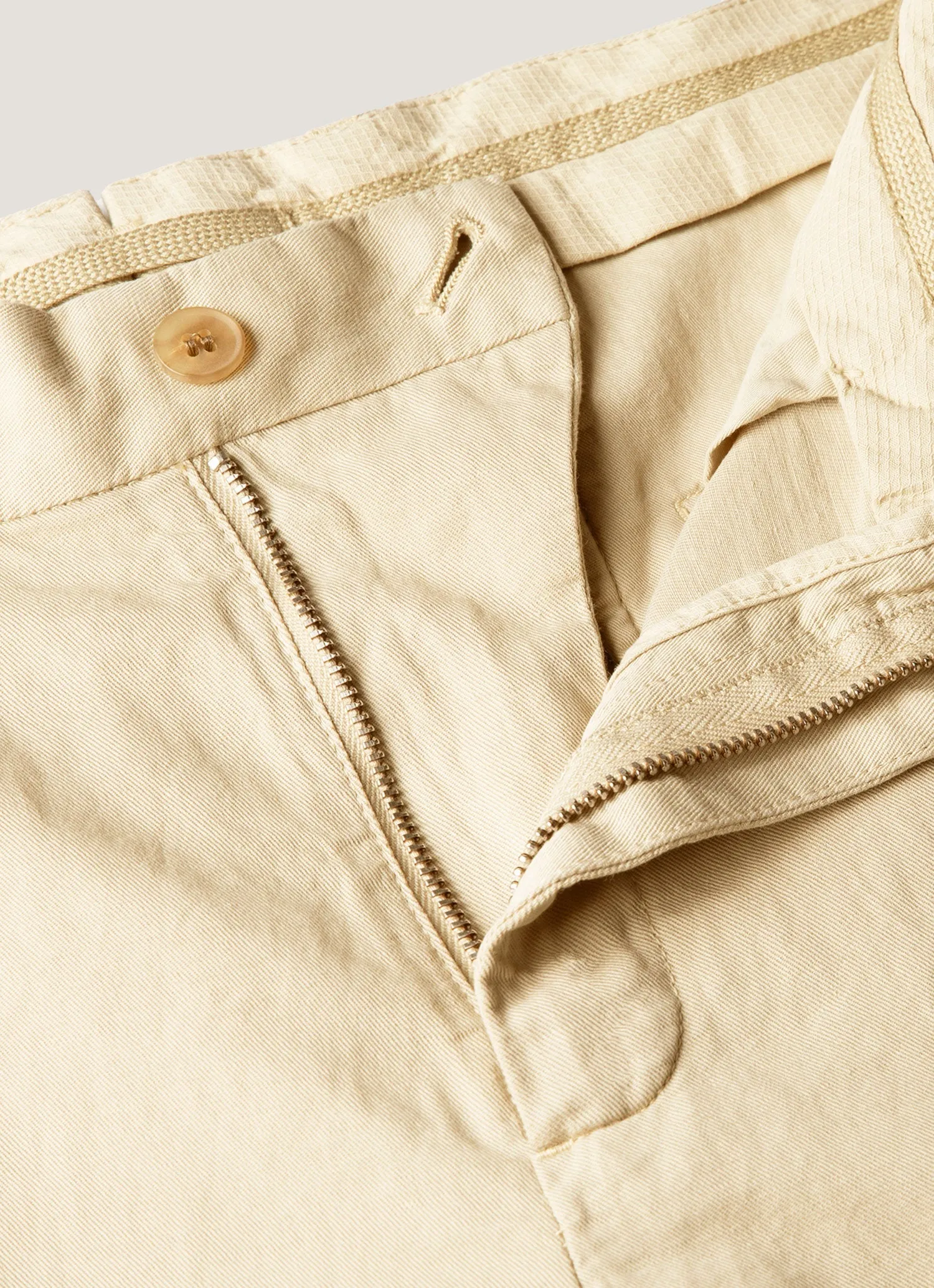 Men's Cotton Linen Trouser in Hazelwood sold by Sunspel product image thumbnail 4