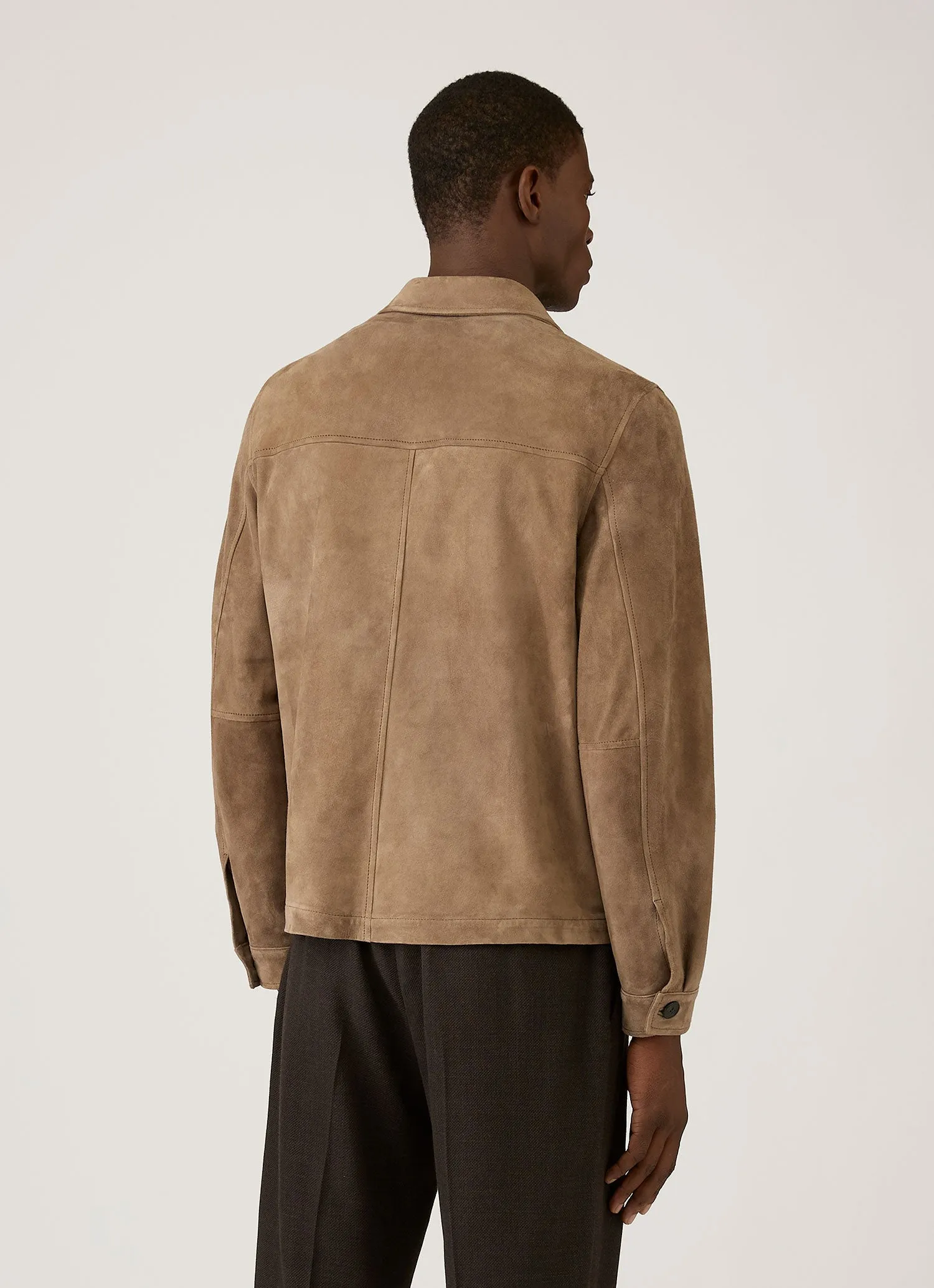 Men's Suede Jacket in Light Tan sold by Sunspel product image thumbnail 5