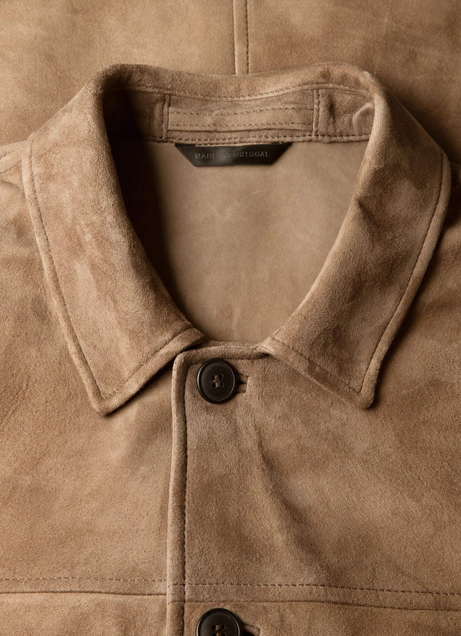 Men's Suede Jacket in Light Tan sold by Sunspel product image thumbnail 4