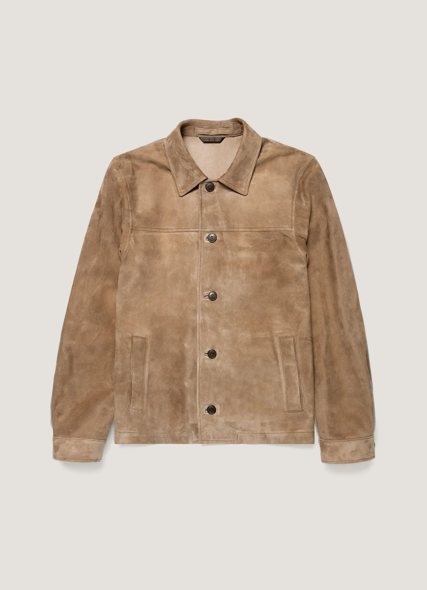 Men's Suede Jacket in Light Tan sold by Sunspel