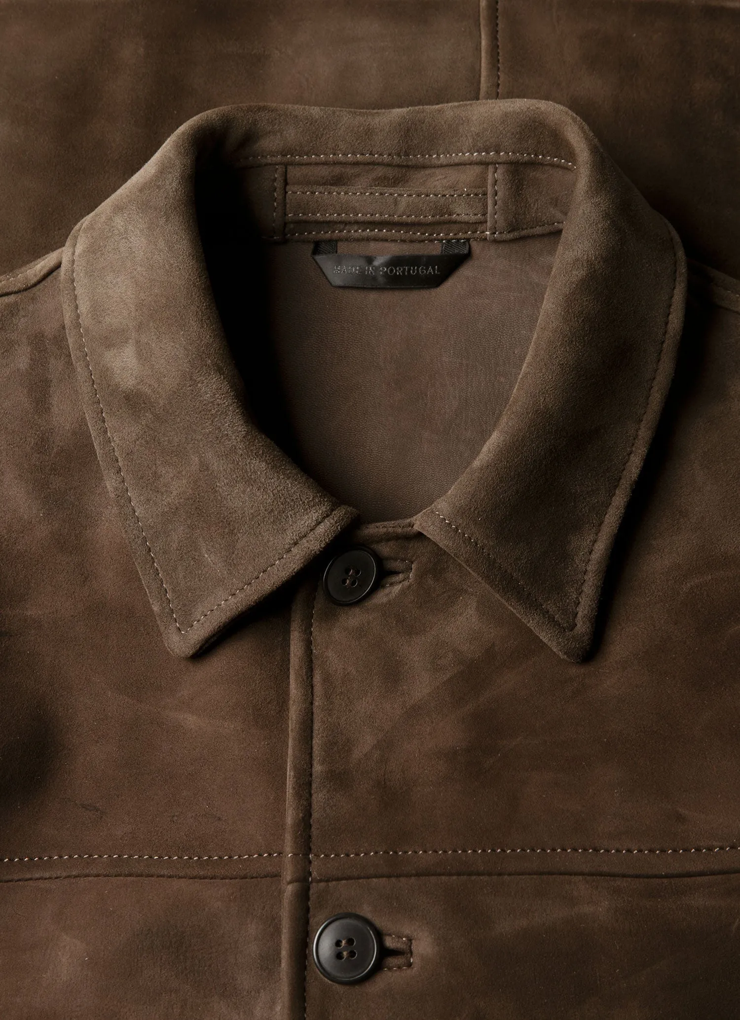 Men's Suede Jacket in Dark Brown sold by Sunspel product image thumbnail 4