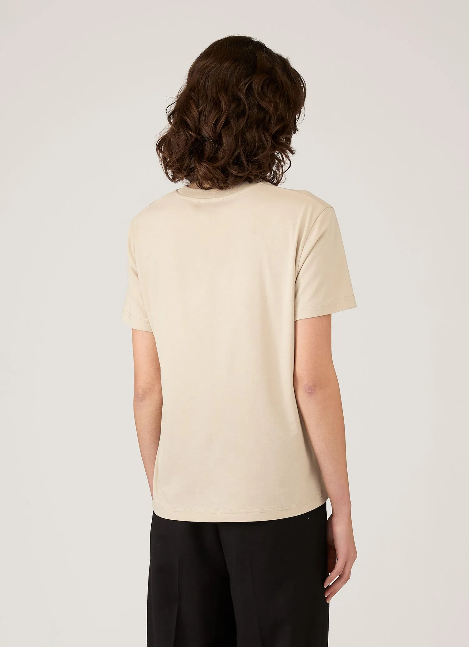 Women's Boy Fit T-shirt in Hazelwood sold by Sunspel product image thumbnail 3