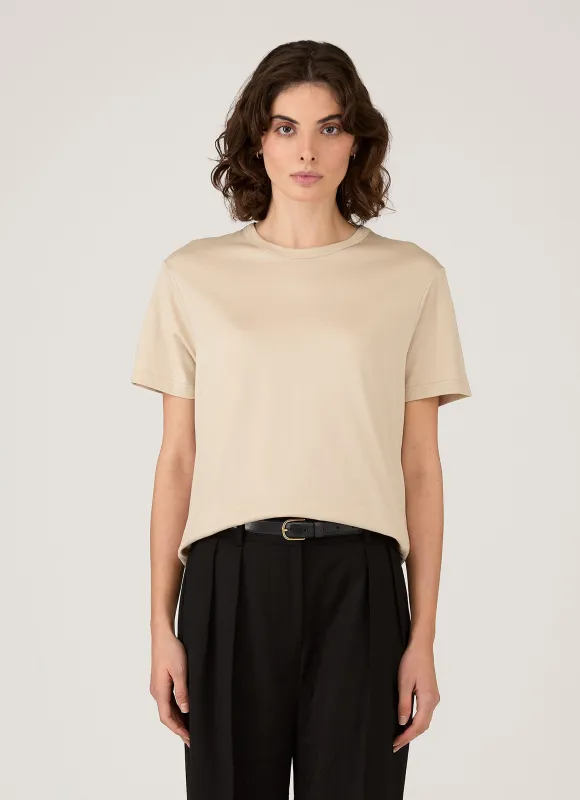 Women's Relaxed Fit T-shirt in Hazelwood sold by Sunspel