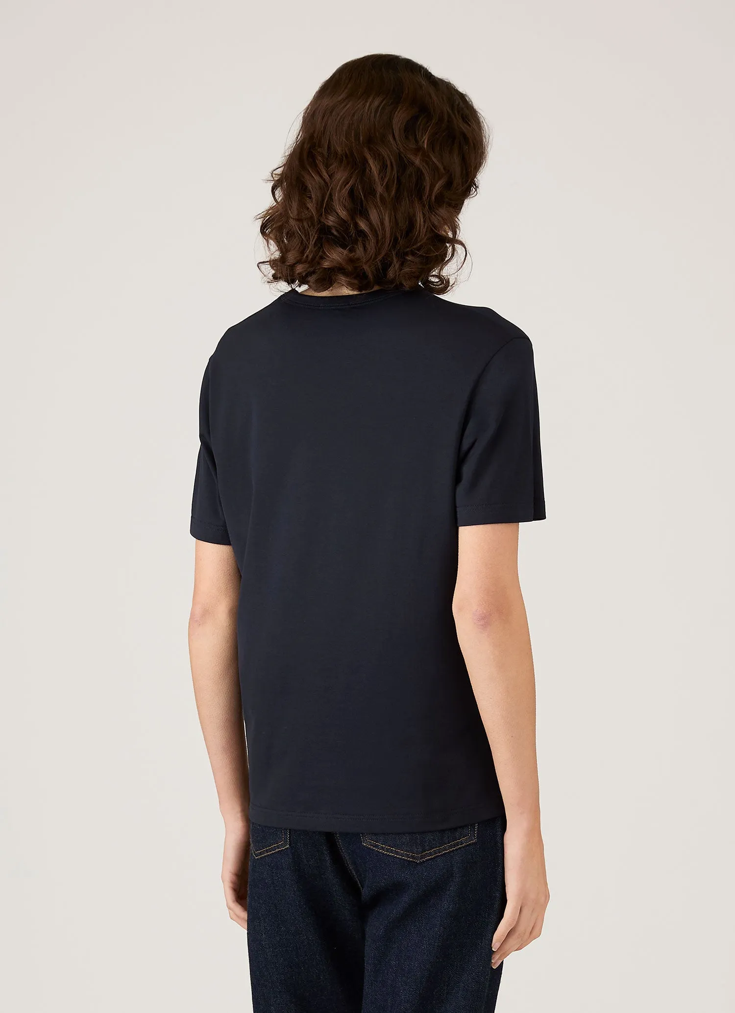 Women's Relaxed Fit T-shirt in Midnight Navy sold by Sunspel product image thumbnail 3