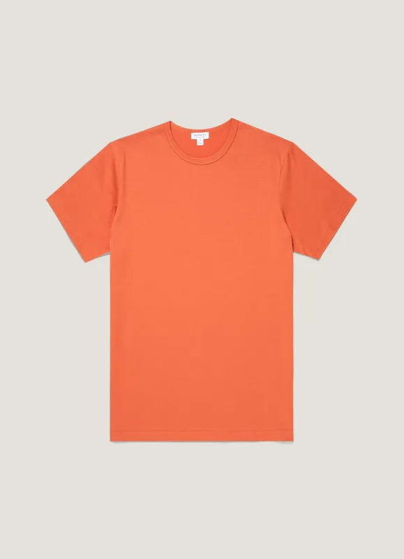 Men's Classic T-shirt in Copper sold by Sunspel