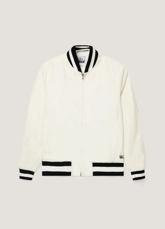 Men's Sunspel x Paul Weller Monkey Jacket in White sold by Sunspel