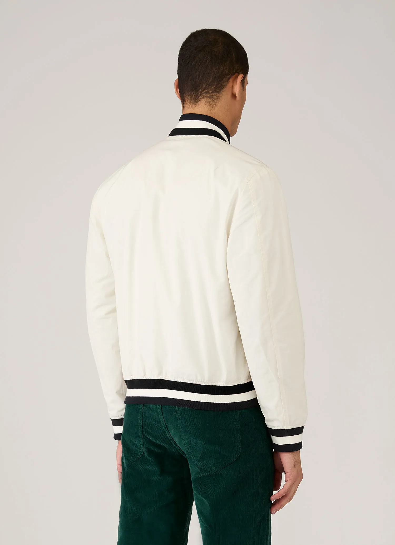 Men's Sunspel x Paul Weller Monkey Jacket in White sold by Sunspel product image thumbnail 5