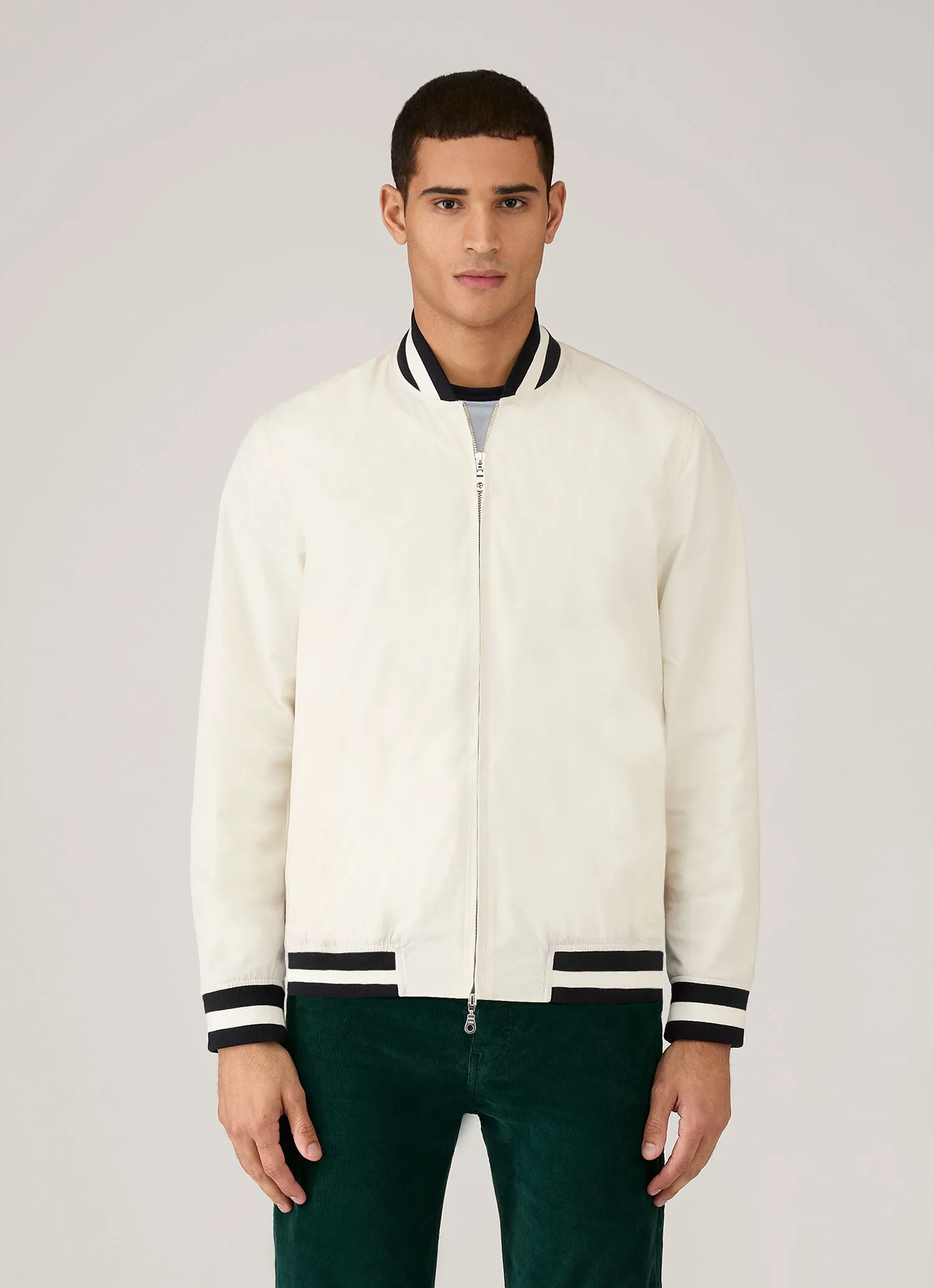 Men's Sunspel x Paul Weller Monkey Jacket in White sold by Sunspel product image thumbnail 2