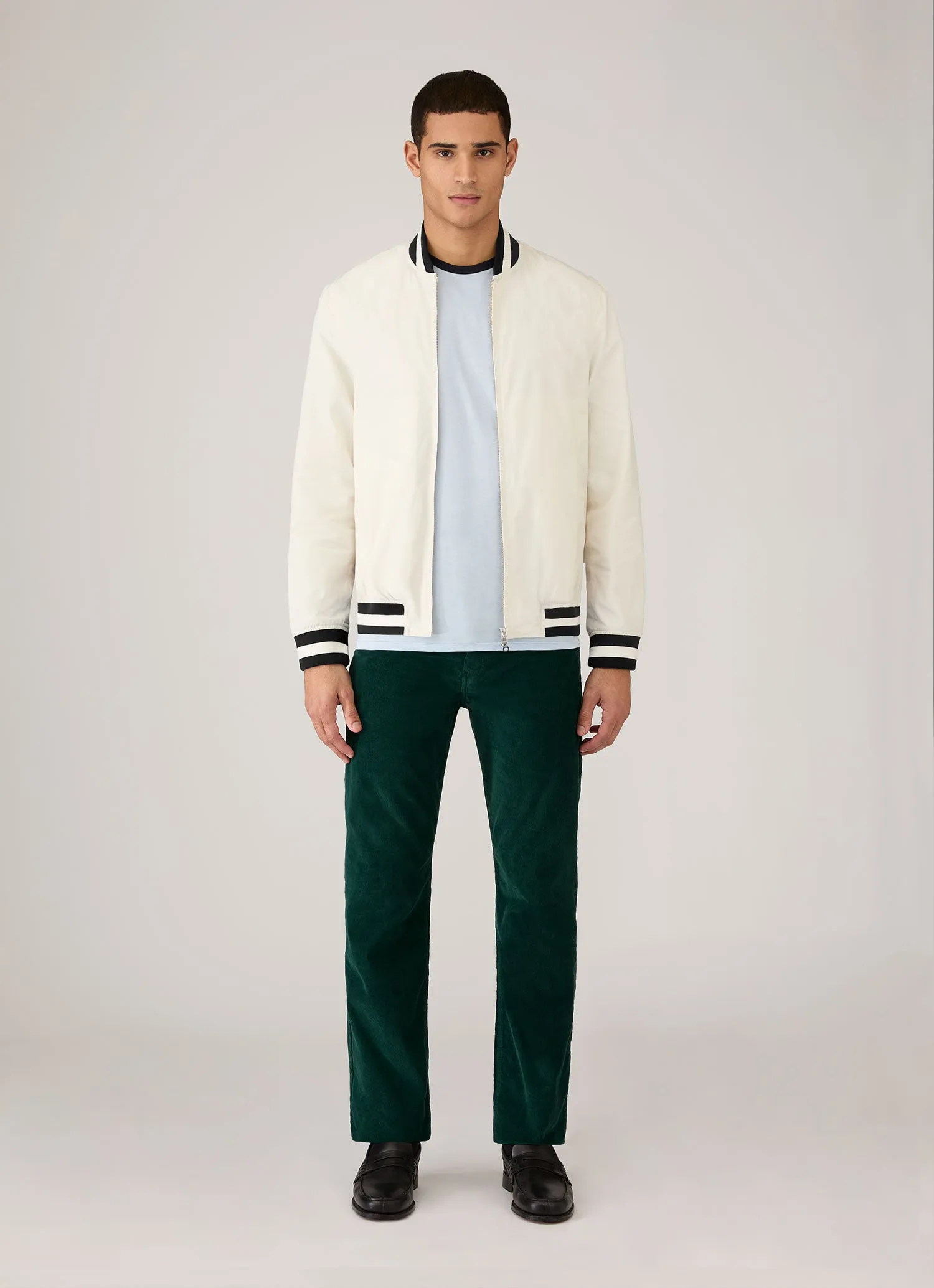 Men's Sunspel x Paul Weller Monkey Jacket in White sold by Sunspel product image thumbnail 3
