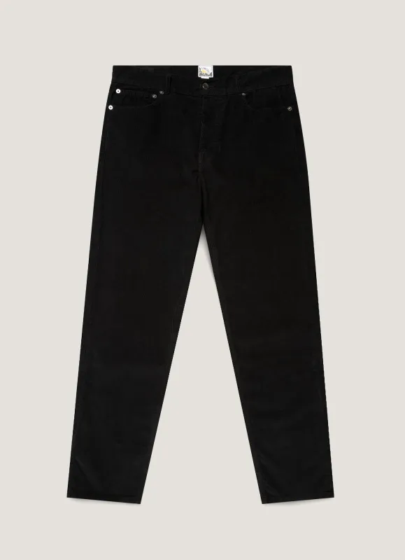 Men's Sunspel x Paul Weller Corduroy Trouser in Black sold by Sunspel