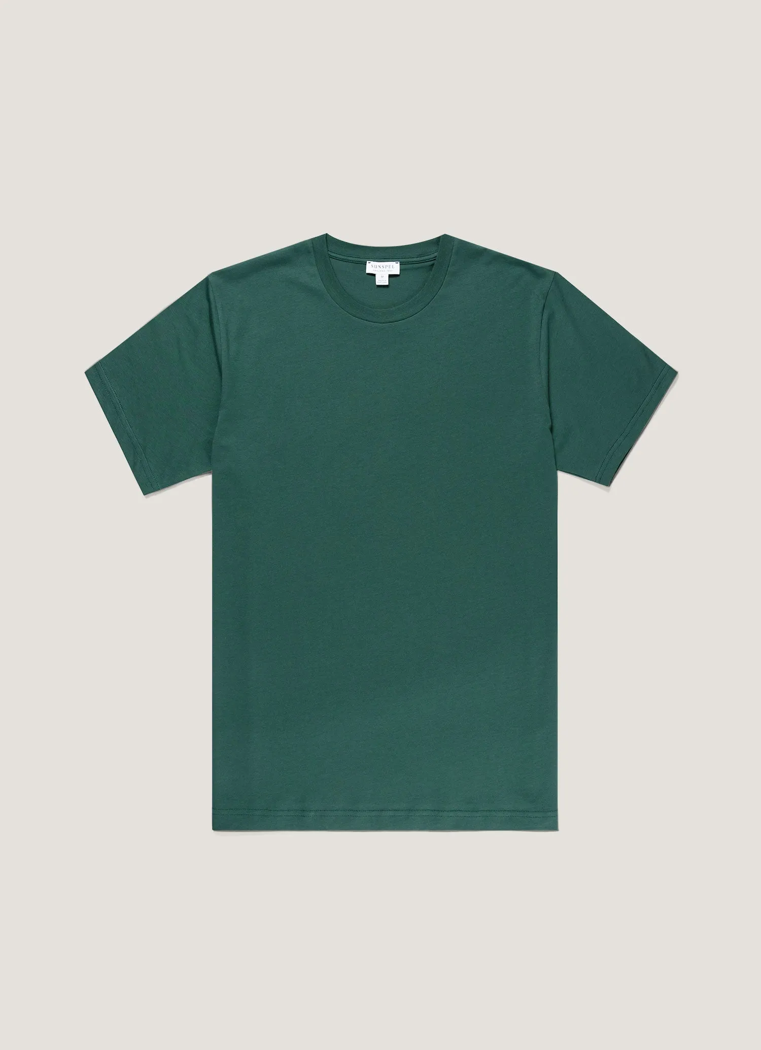 Men's Riviera Midweight T-shirt in Forest sold by Sunspel