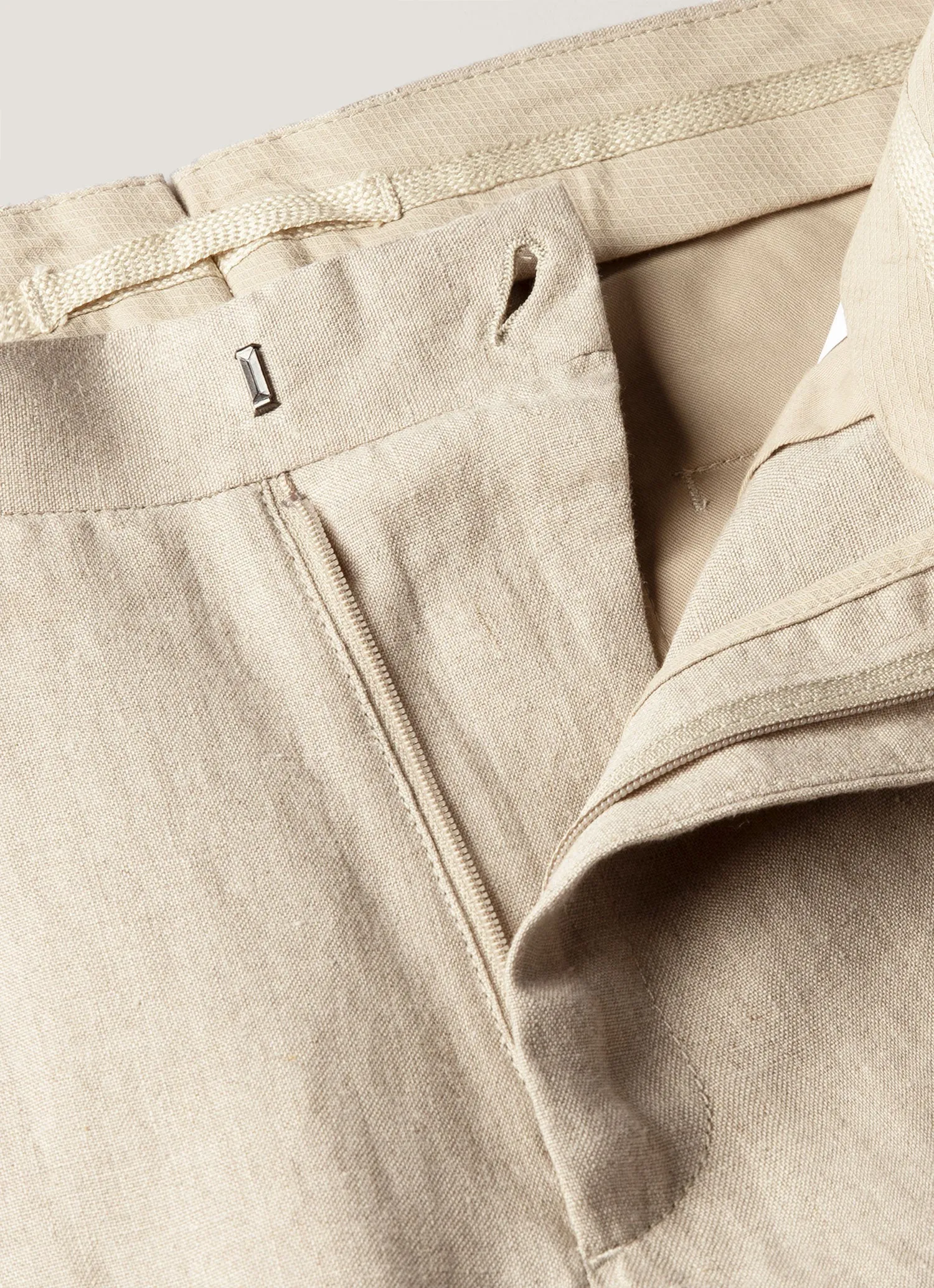 Men's Linen Trouser in Sand sold by Sunspel product image thumbnail 4