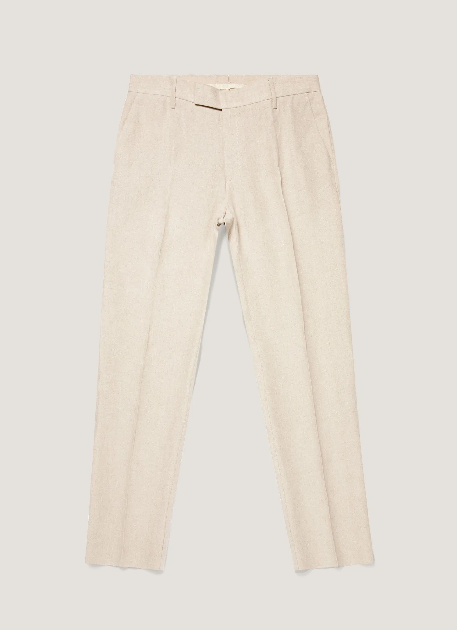 Men's Linen Trouser in Sand sold by Sunspel