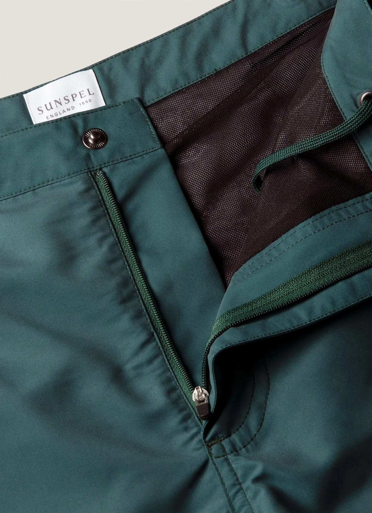 Men's Tailored Swim Shorts in Forest sold by Sunspel product image thumbnail 4