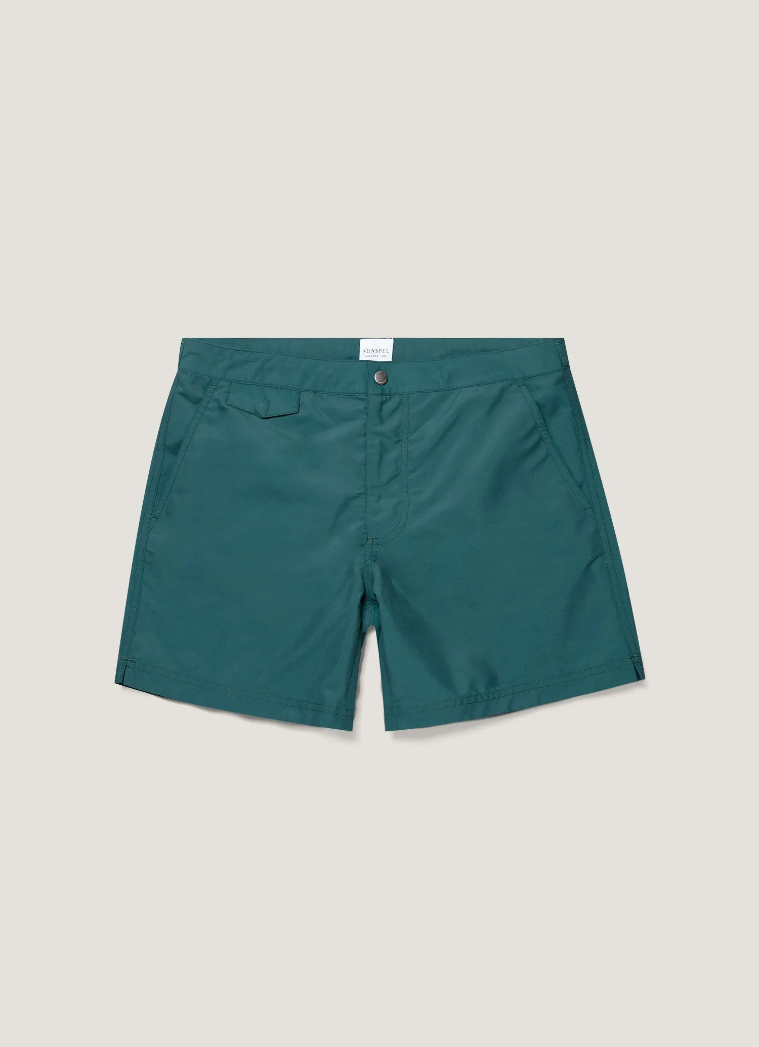 Men's Tailored Swim Shorts in Forest sold by Sunspel