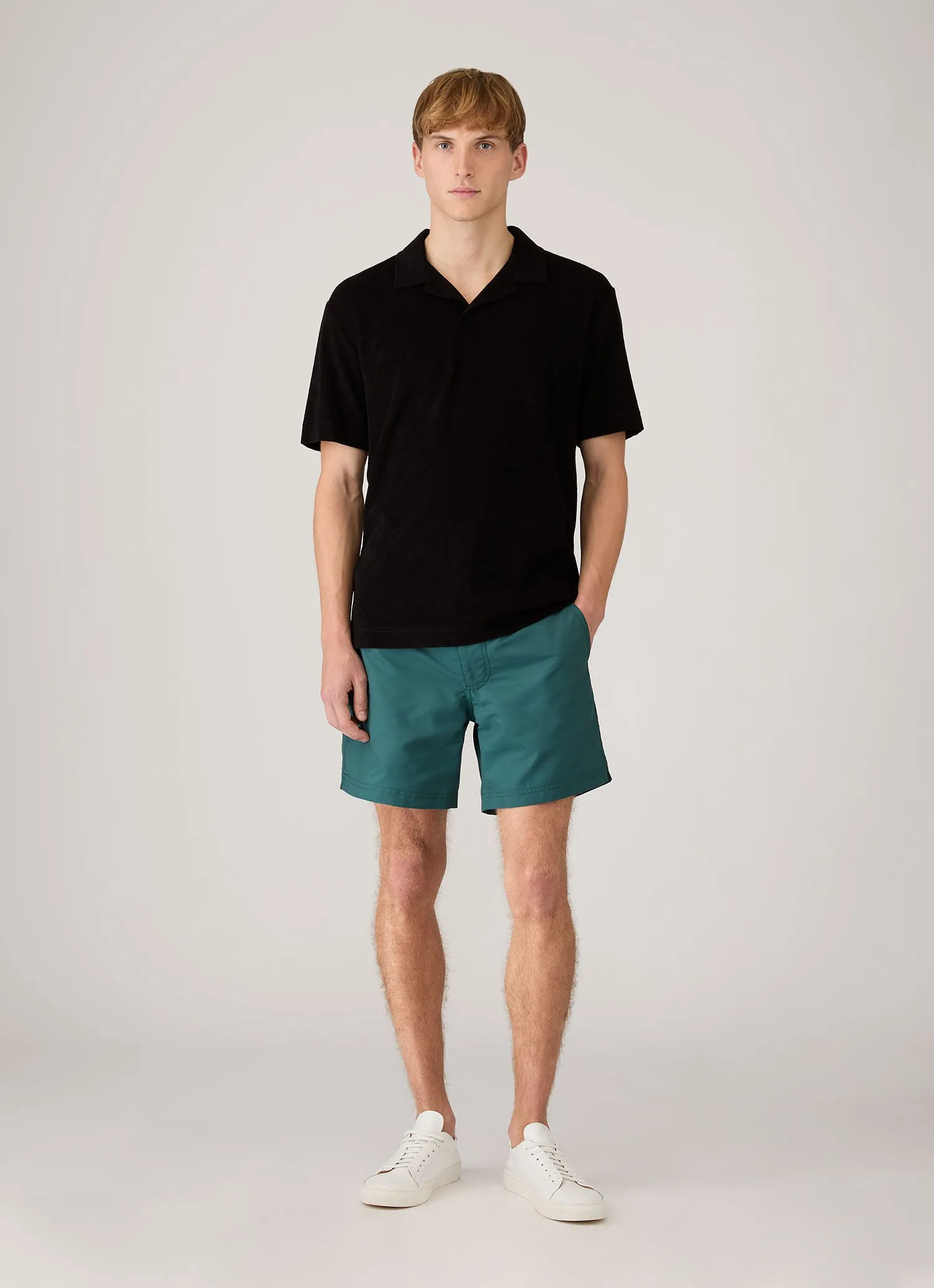 Men's Tailored Swim Shorts in Forest sold by Sunspel product image thumbnail 3