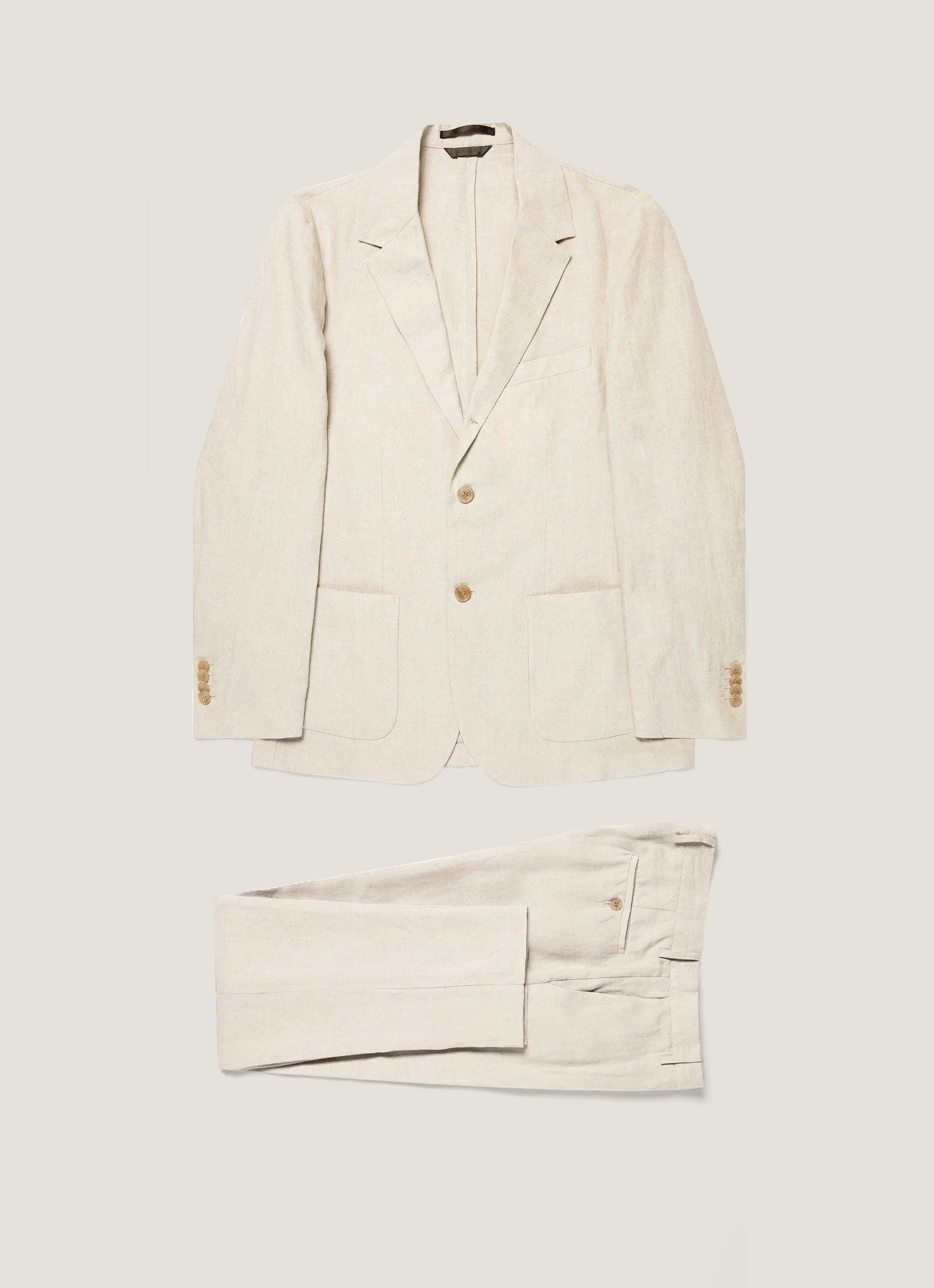 Men's Linen Two-Piece Suit in Sand sold by Sunspel