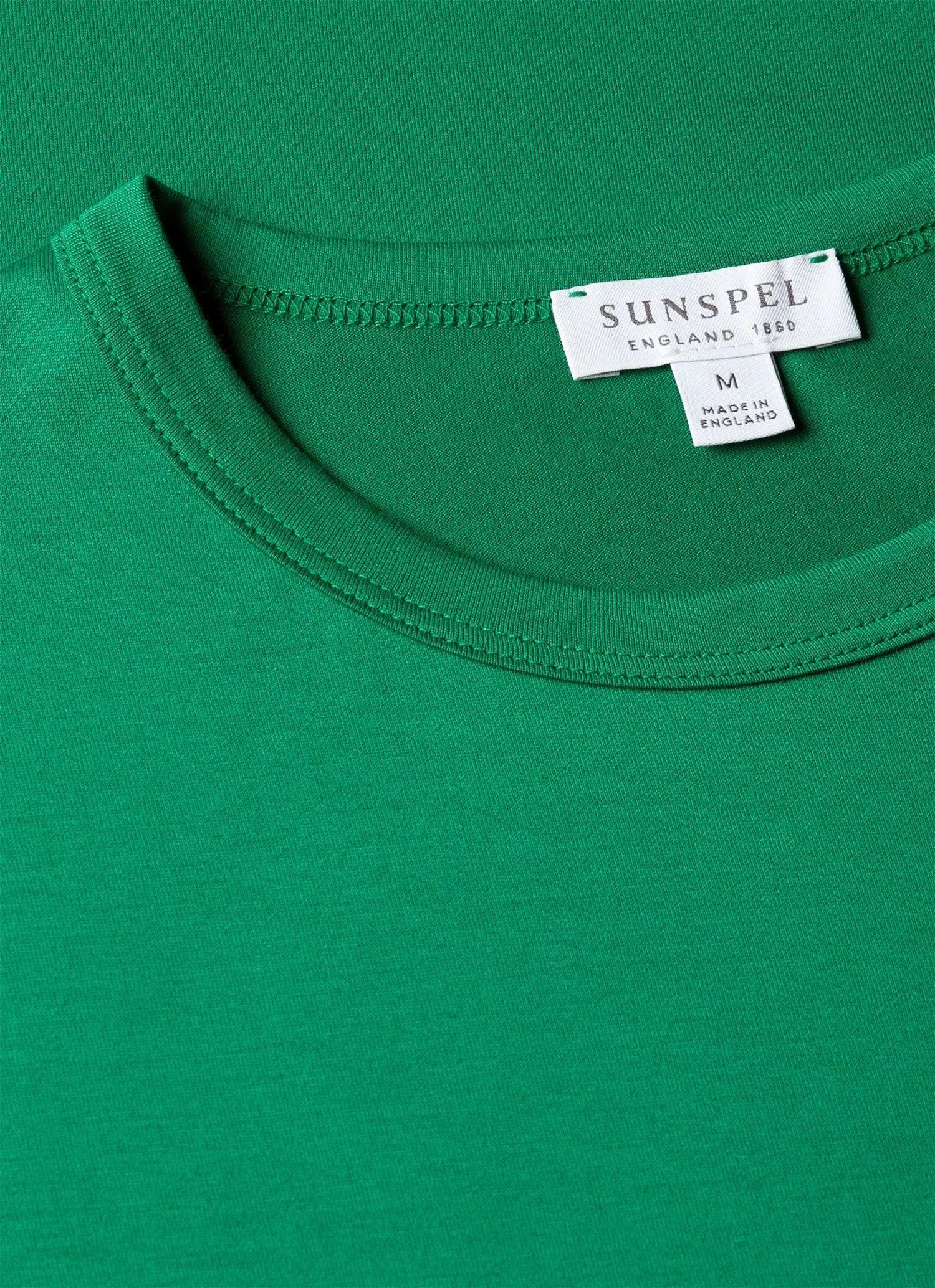 Men's Classic T-shirt in Bright Green sold by Sunspel product image thumbnail 4